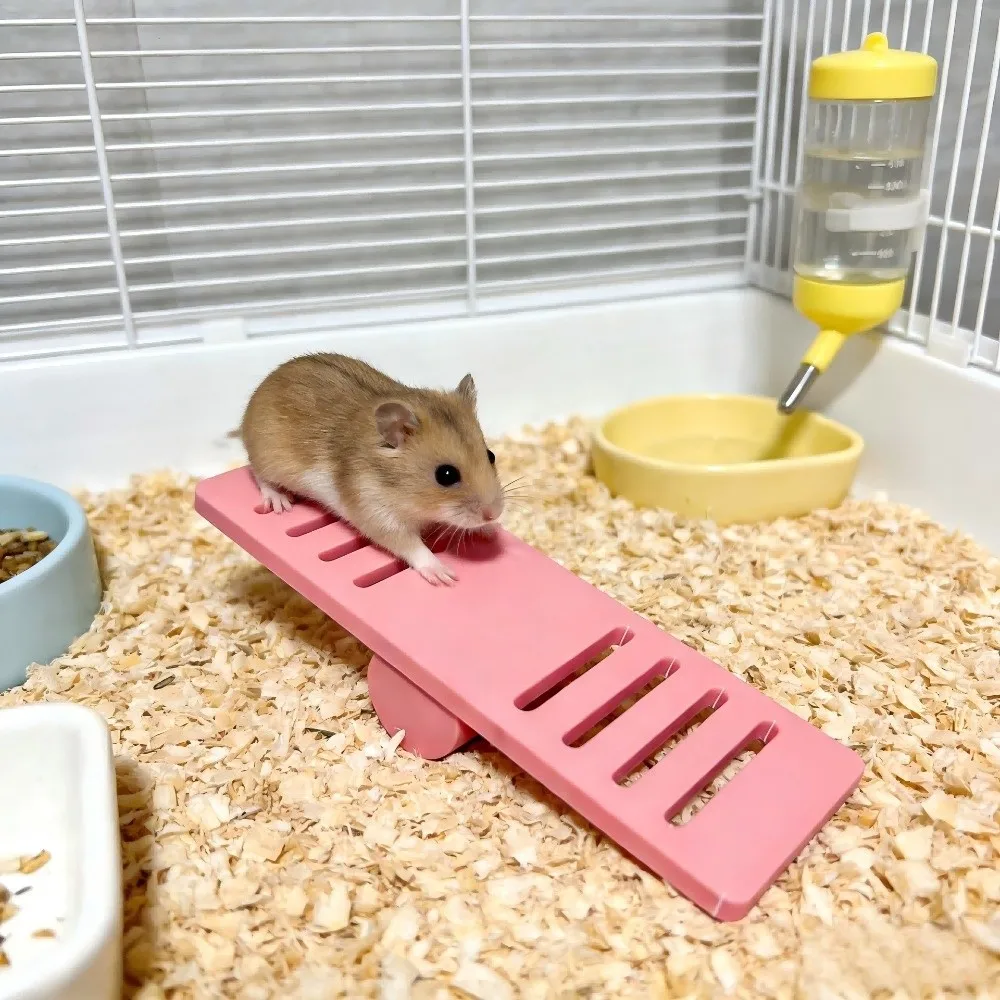 Pet Exercise Toy Plastic Hamster Seesaw Toy Colorful Creative Small Animal Toys Puzzle Pet Cage Toy Cage Environment