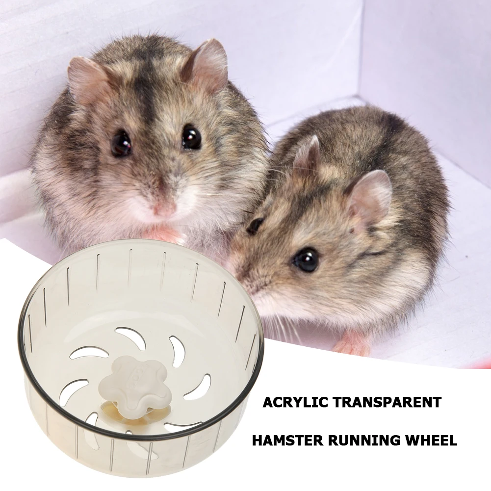 Acrylic Transparent Hamster Wheel Running Treadmill Exercise Wheel for Small Pet - Image 3