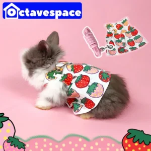 Rabbit  Clothes Leash Bunny Vest Traction Rope Totoro Outdoor Tow Cord Small Pet Costume Supplies