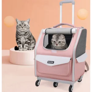 Pet Strollers Portable Hand-held Soft Side Backpack Large Space Breathable Foldable Carrying Bags for Small Cats Dogs Supplies