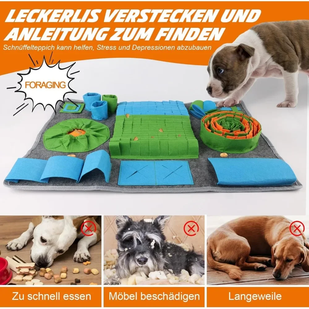 65 X 44 Cm Dog Sniff Mats Encourages Natural Foraging Skills,for Stress Relief,Keeping Dog Interactive - Image 6
