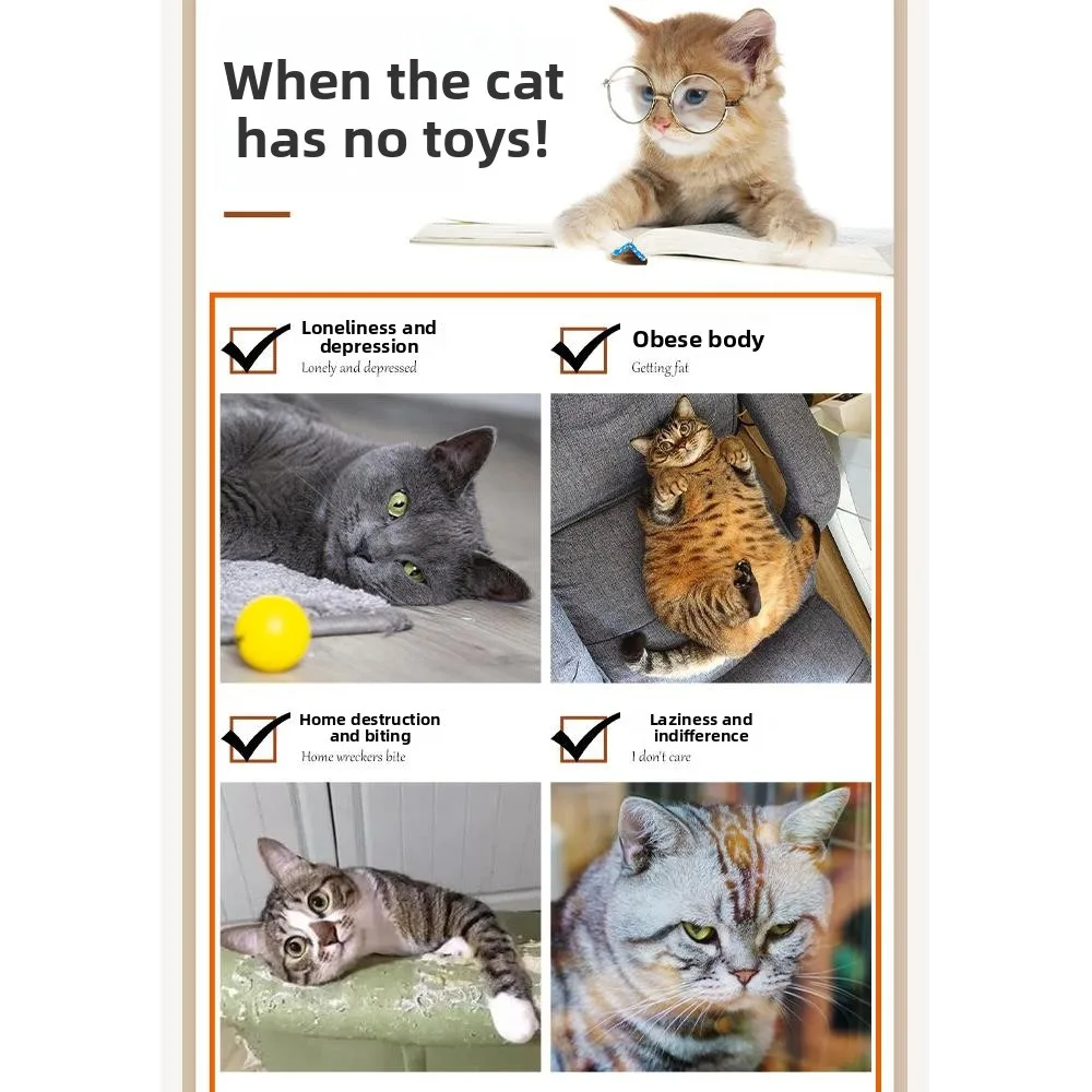 Interactive Laser Pointer Toy for Kittens Feline Entertainment Irritant Free Laser Light LED Scratching Lamp - Image 2