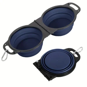 2026 New Foldable Travel Dog Bowl for Water Food 11.83oz x2 Camping Pet Accessories Portable Outdoor Feeder