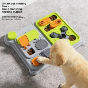 Interactive puzzle toy for small/medium/large dogs, feeding & training use, improves IQ