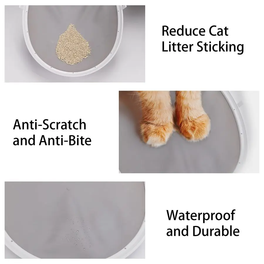 Litter Mat Replacement, Suitable for Automatic Cat Litter Box, Waterproof and Durable, AntiScratch and AntiBite Silicone Cat Lit - Image 3