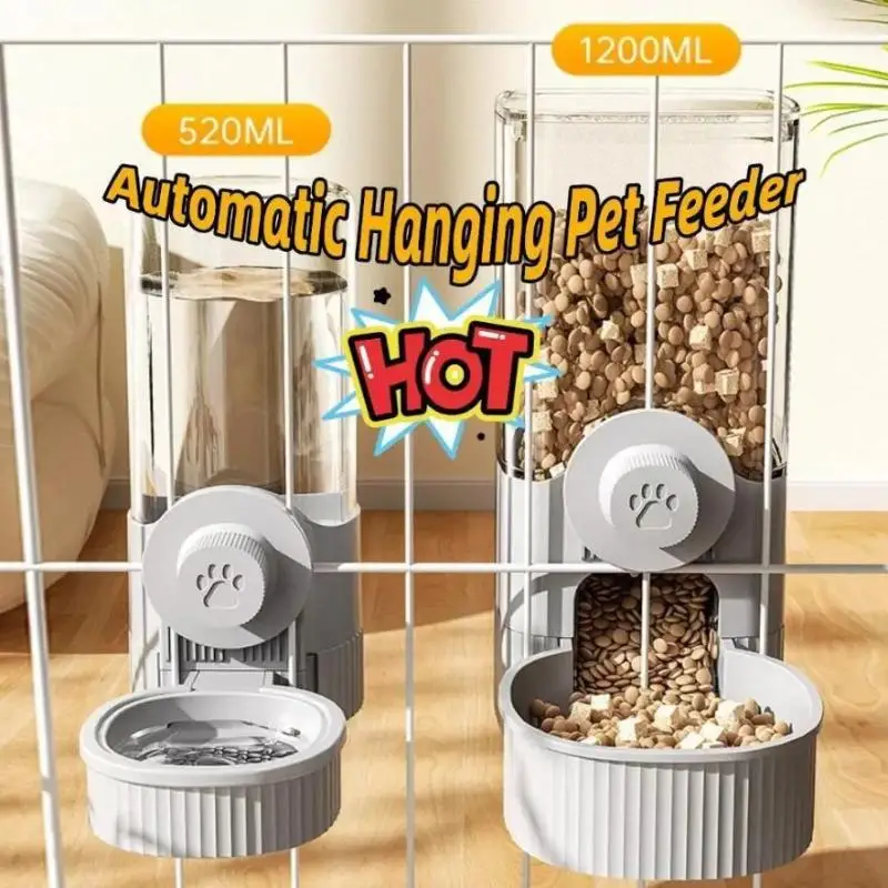 1Pc Pet Cage Hanging Water Dispenser Cat Dog Automatic Water Fountain Feeder Cage Pet Food Bowl Drinking Supply - Image 4