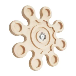 Hamster Enrichment Toy Rotating Chinchilla Toy Interactive Wooden Hamster Chewing Toys Funny Cage Accessories  Molar Toys