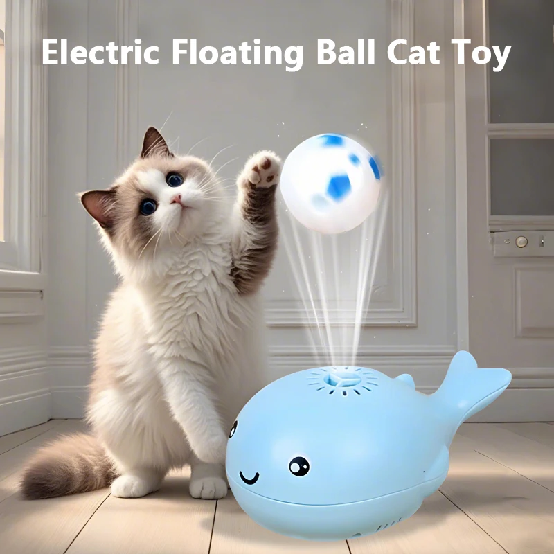 Electric Whale Floating Ball Toys Mini Fan Balancing Blowing Games Ideal Toys for Dogs and Cats Interactive Cat Toys - Image 6