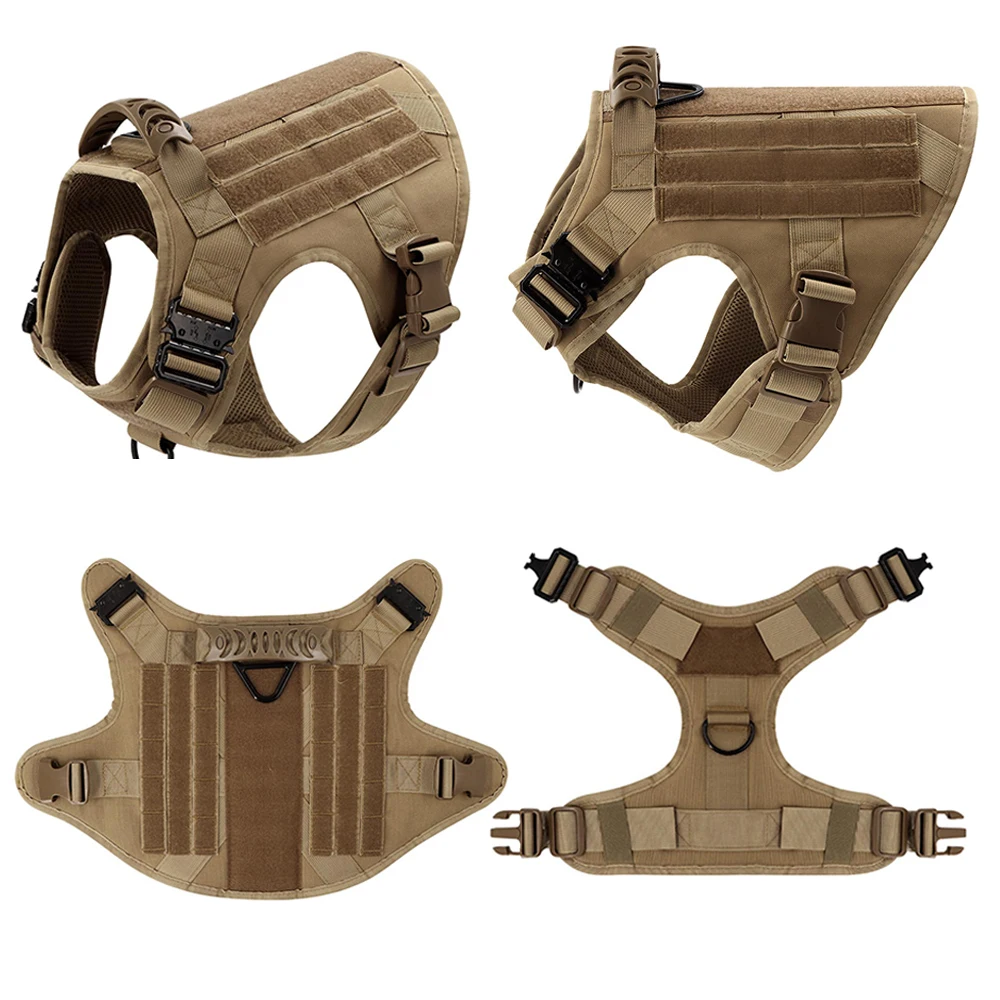 Military Large Dog Harness Pet German Shepherd Malinois Training Vest Tactical Medium Dog Harnesses Hunting For Dogs Accessories - Image 3