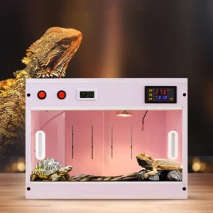 Thermostatic Terrariums Front Opening Breeder Box Large PVC Reptile Incubator Turtle Lizard Constant Temperature Feeding Box