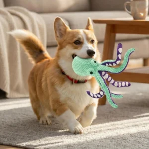 Soft Dog Toy Interactive Chew Toy Product Fleece Dental Grinding Squeak Fun Puppy Pet Accessories Cat Training Supplies product