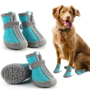 Summer dog shoes anti slip pet boots, breathable anti slip shoes for small dogs