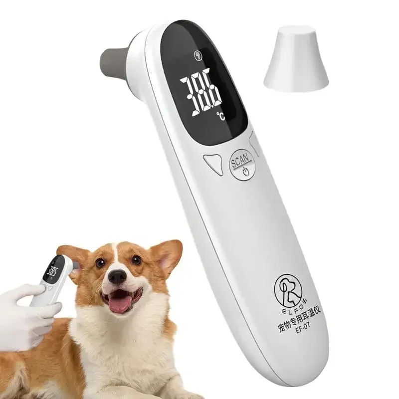Pet Dog Cat Ear Digital Thermometer For Cats Animal Measuring, Non-Contact Electronic Animal Thermometers For Home Clinic Use - Image 3