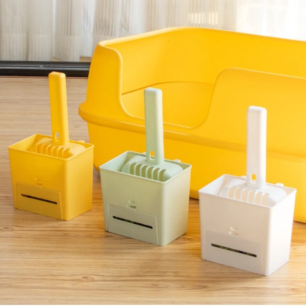 ​​Large Cat Litter Scoop Set with Storage Box Trash Can Built in Bag Dispenser for Easy Waste Cleaning Multi Cat Household​ - Image 2