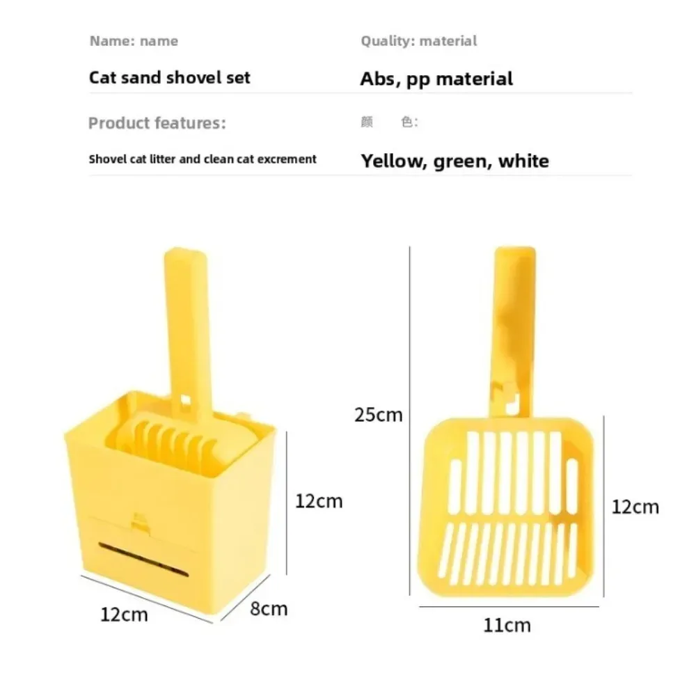 ​​Large Cat Litter Scoop Set with Storage Box Trash Can Built in Bag Dispenser for Easy Waste Cleaning Multi Cat Household​ - Image 6