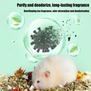 Dwarf Hamster Bedding Small Pet Habitat Cage Flower Decor Dried Jasmine Odor Control Dwarf Hamster Bedding Habitat Accessories