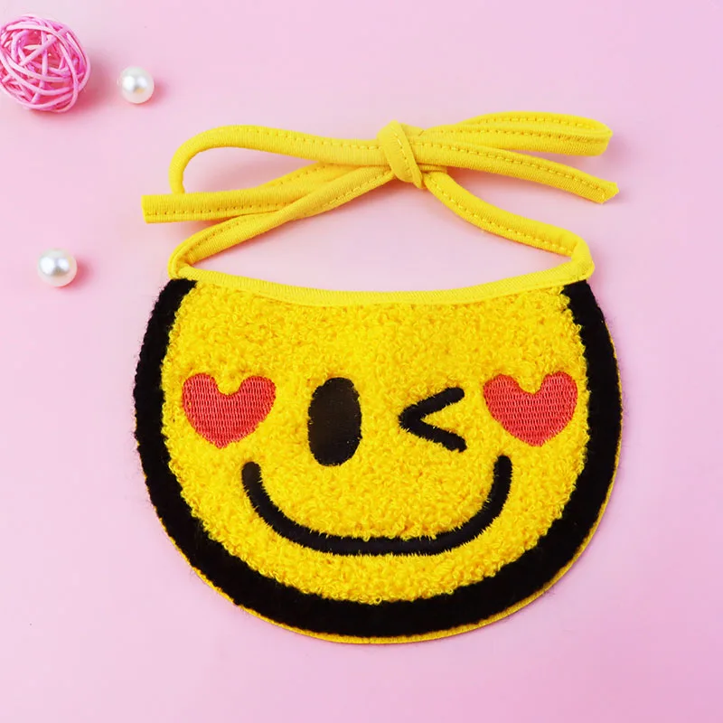 Pet Bib Scarf Collar Happy Smile Face Dog Neckerchief Cat Saliva Towel Pets Accessory - Image 7