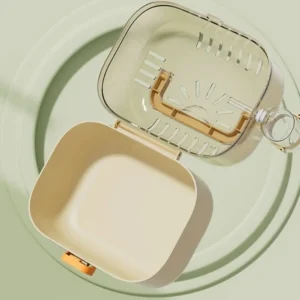 Sturdy Handheld Hamster Cage Ventilated Breathable Pet Carrier Portable Transparent Pet Travel Case Home Travel