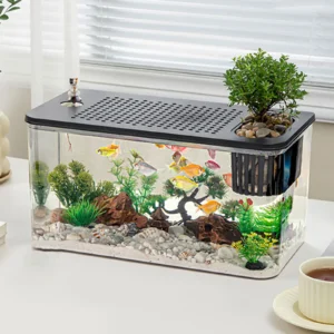 Plastic Reptile Terrarium Tank Reptile Feeding Box Transparent Habitat Cage for Frog Snake Gecko Tortoise Pet Supplies