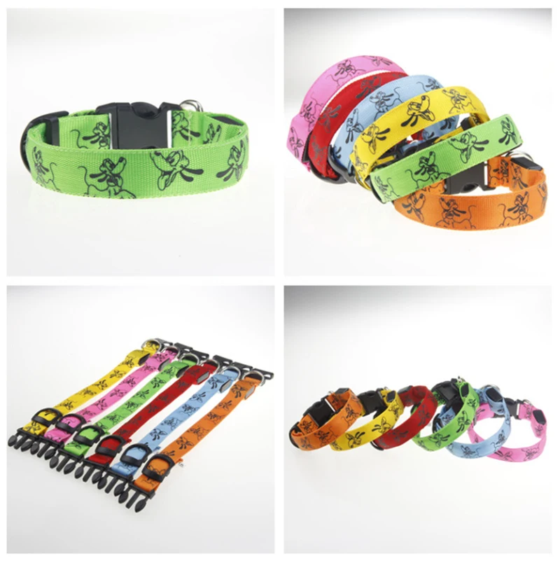 LED Dog Collar Light Night Safety Nylon Pet Dog Collar Glowing Luminous Collar Perro Luz Bright Dog Collar Electronic Pets Items - Image 4