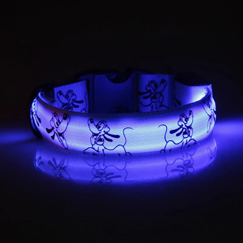 LED Dog Collar Light Night Safety Nylon Pet Dog Collar Glowing Luminous Collar Perro Luz Bright Dog Collar Electronic Pets Items - Image 2
