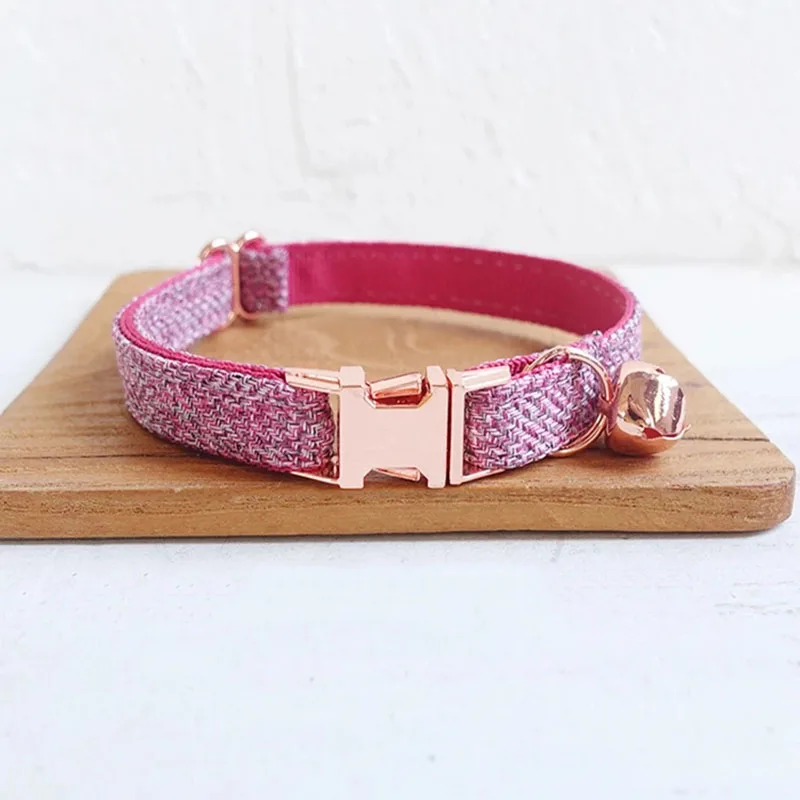 Personalized Cat Collar with Bell Bow tie Engraving Cat Necklace Tag Name Kitten Collars for Small Dog Collar Adjustable Custom - Image 3