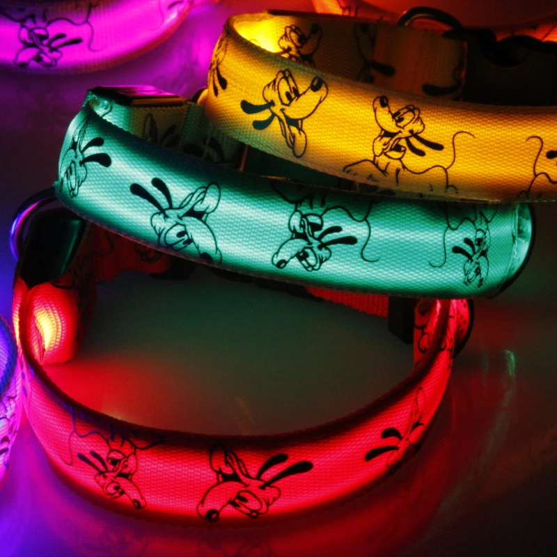 LED Dog Collar Light Night Safety Nylon Pet Dog Collar Glowing Luminous Collar Perro Luz Bright Dog Collar Electronic Pets Items - Image 5