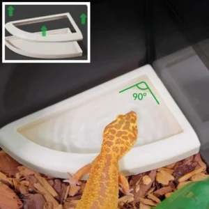 Anti-escape Mealworm Storage Containers, Pet Feeding Supplies，Special Feeding Bowls for Reptiles, Lizards, Hamsters