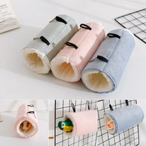 Hamster Tunnel Hammock for Small Animals Warm Squirrel Hedgehog Rabbit Chinchilla Bed Cage Plush House Nest Hamster Accessories