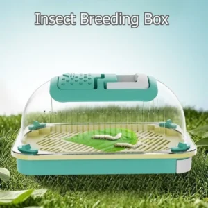 Hand-held Insect Breeding Box Large Capacity Breathable Reptiles Observation Boxes Silkworms Snails Lizards Carrying Case