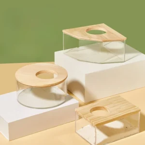 Creative Hamster Bath Room Bathing Room Sandbox Fully Transparent Large Toilet Dual Purpose Urine Basin Golden Bear Supplies