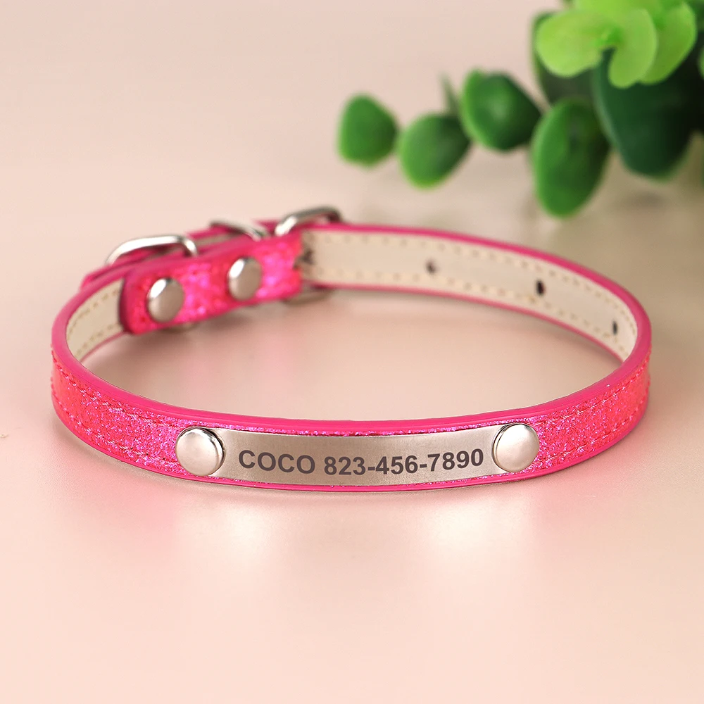 Anti-lost Cat ID Collar Personalized Puppy Cat Collars Necklace Free Engraved ID Name Tag For Kitten Cats Small Dogs Bling - Image 12