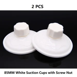 85mm Large Suction Cup with Screw Nut Hand Tighten Adjustment Turtle Platform Sucker with Press Cap Nut Suction Cups Screw 2 Pcs