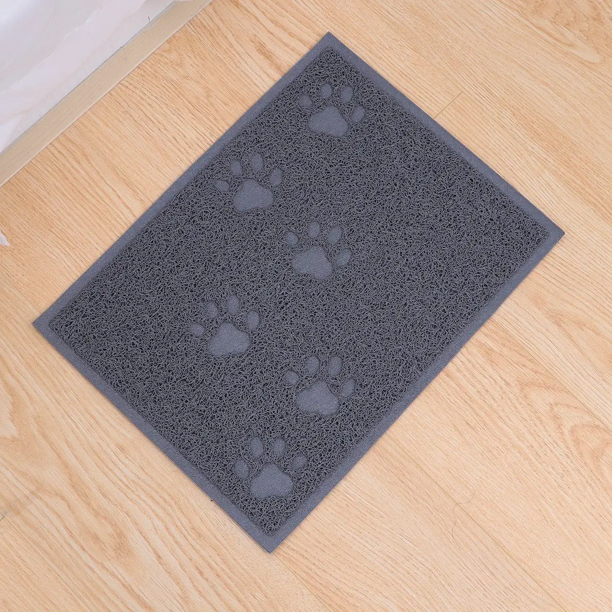 30x40cm Cat Litter Mat Strong PVC Dog Cat Cleaning Carpet Dirt Grabbing Design Front Back Door Use Shake Vacuum Gray - Image 2