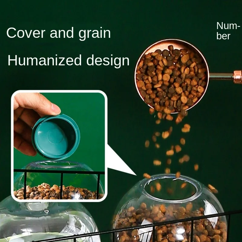 Automatic Pet Bowls Cage Hanging Feeder Dog Water Bottle Container Dispenser Bowl for Puppy Cats Pet Feeding Product Feeding Set - Image 5