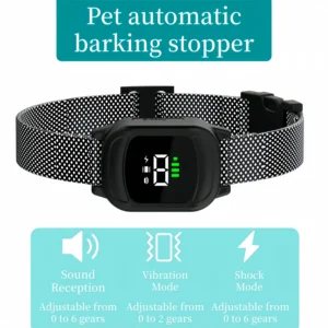 Electric Training Collar for Dog Automatic Anti Barking Dog Collar,IP67 Waterproof, Rechargeable Type-C Bark Stopper,Stop Barkin