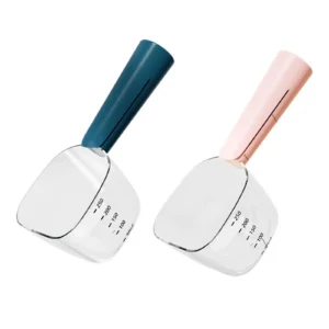Pet Treat Scoop Tools Accessories Cat Measuring Cup Dog Food Measuring Spoon with Scale for Travel Indoor Shop Camping Outdoor