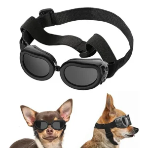 Adjustable Puppy Goggles UV Protection Sunglasses for Small Medium Dog Cat Outdoor Windproof Motorcycle Glasses
