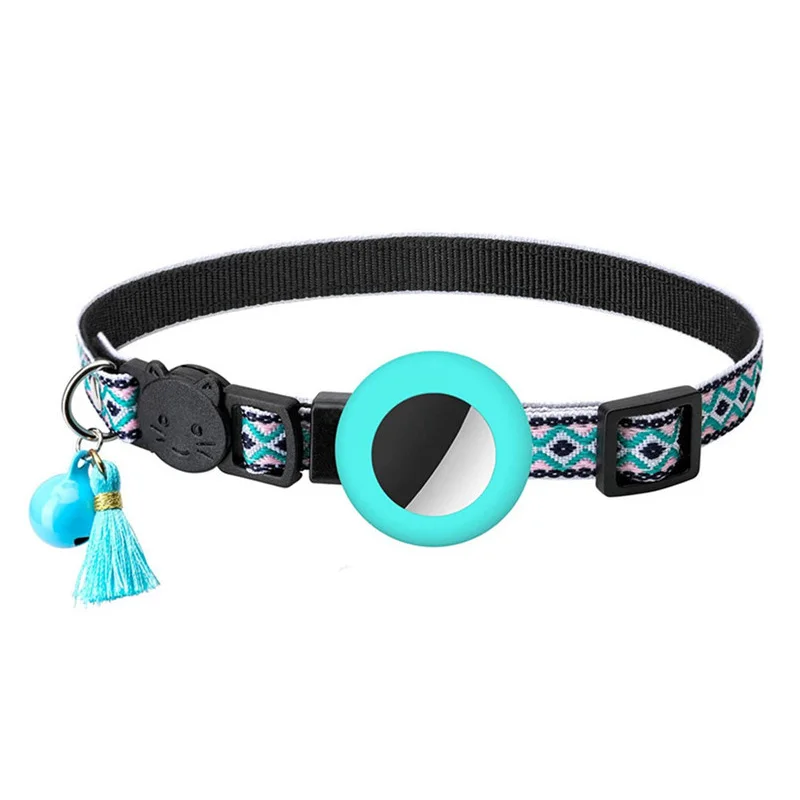 New Airtag Pet Collar Adjustable Nylon Puppy Cat Collar With Bell Anti-lost Pet Necklace With Apple Airtag Holder Pet Supplies - Image 10