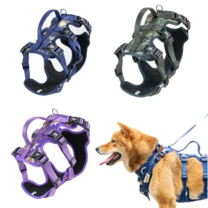 Adjustable Printed Pet Chest Harness Dog Vest Leash Non-Slip Design Suitable for Small/Medium/Large Dogs (S Size without Handle)