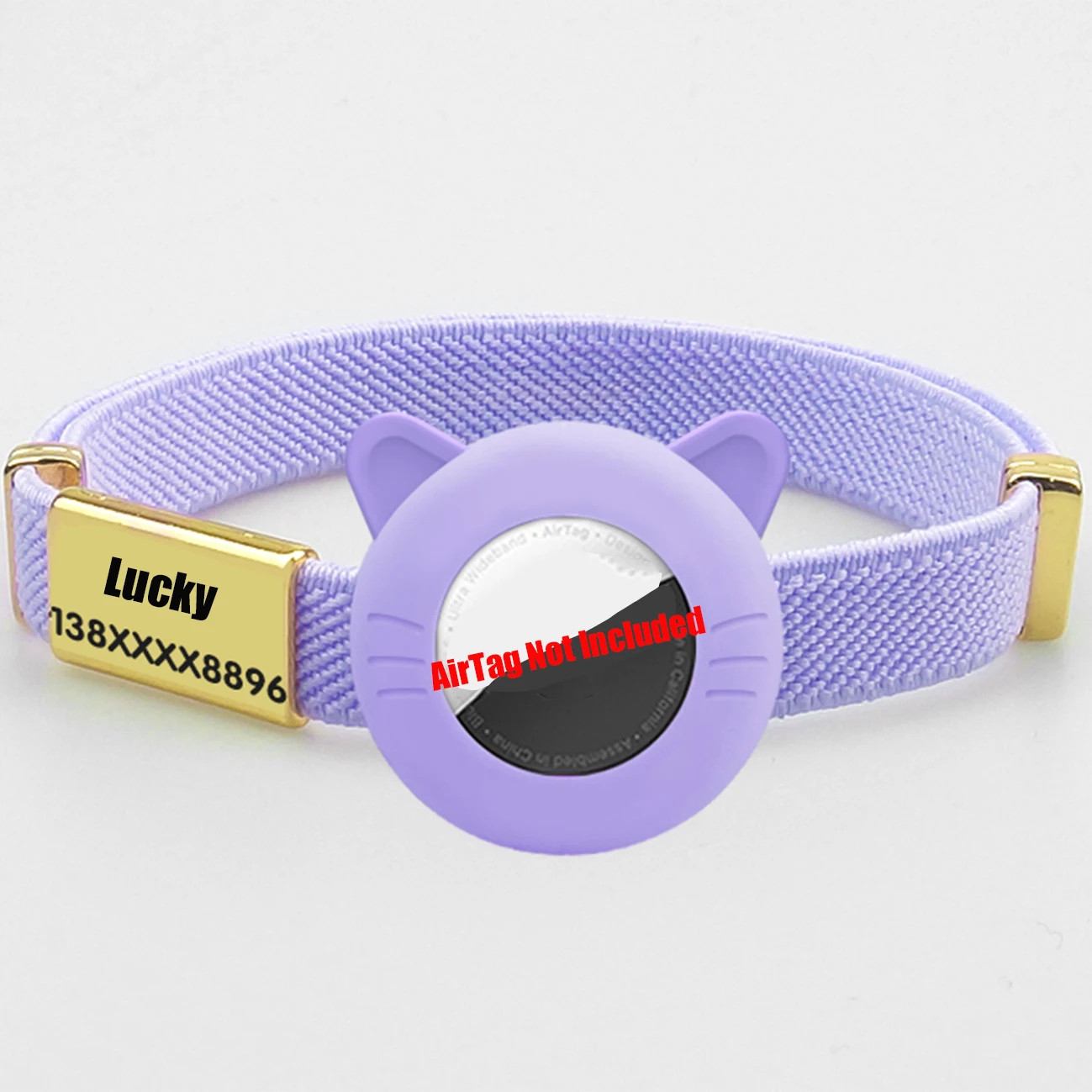 New Breakaway AirTag Tracker Cat Collar Free Custom Name Tag Kitten Collar with GPS Holder Case Anti-lost Adjustable Pet Collars - Image 10