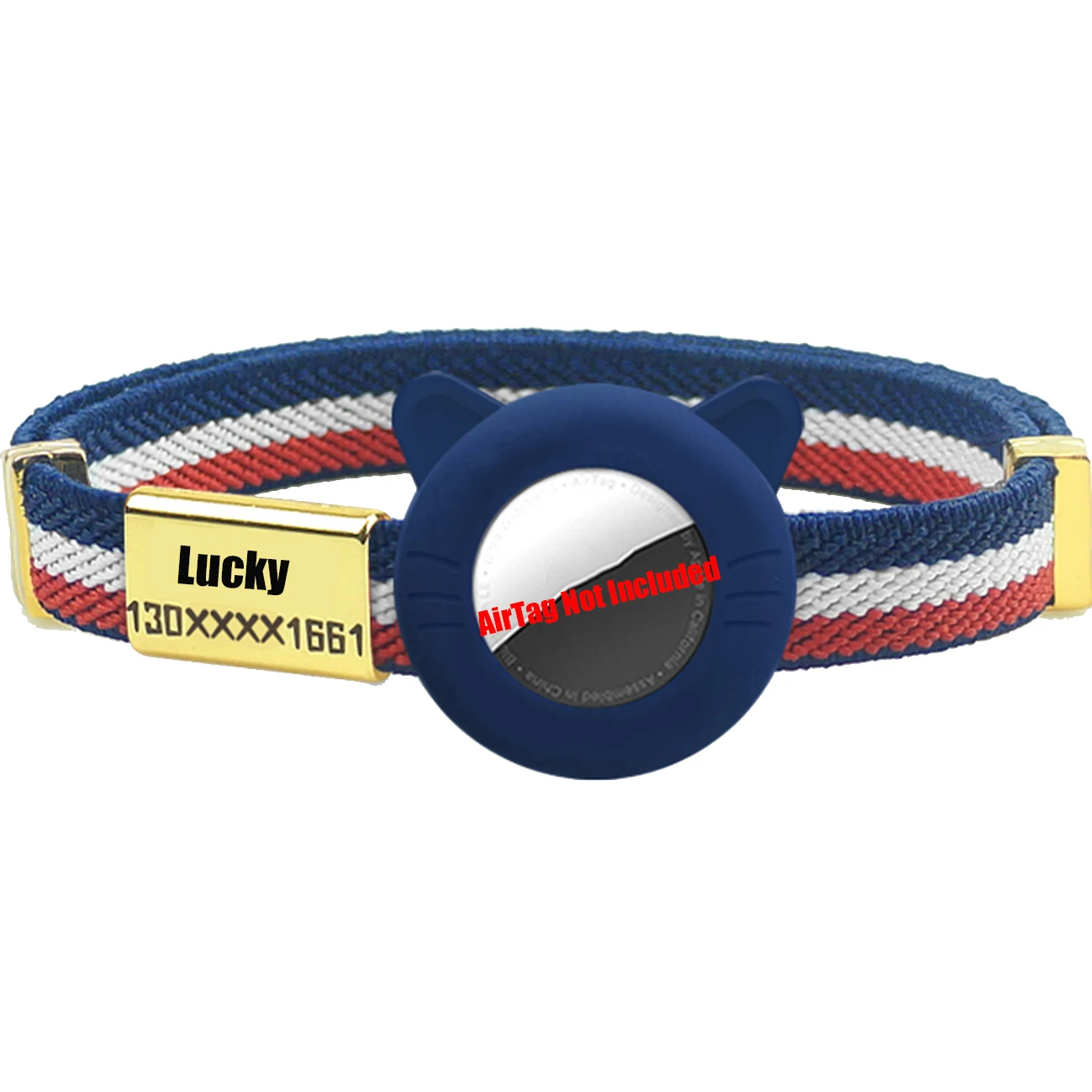 New Breakaway AirTag Tracker Cat Collar Free Custom Name Tag Kitten Collar with GPS Holder Case Anti-lost Adjustable Pet Collars - Image 14