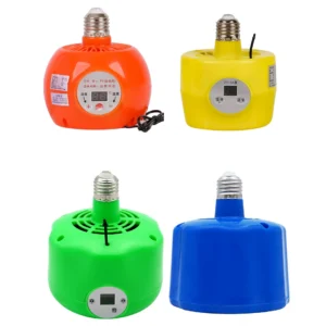 220-240V Pet Heating Lamp Air heater Animal Warm Light Chicken Thermostatic Temperature Controller Heater Reptile Box Air heater