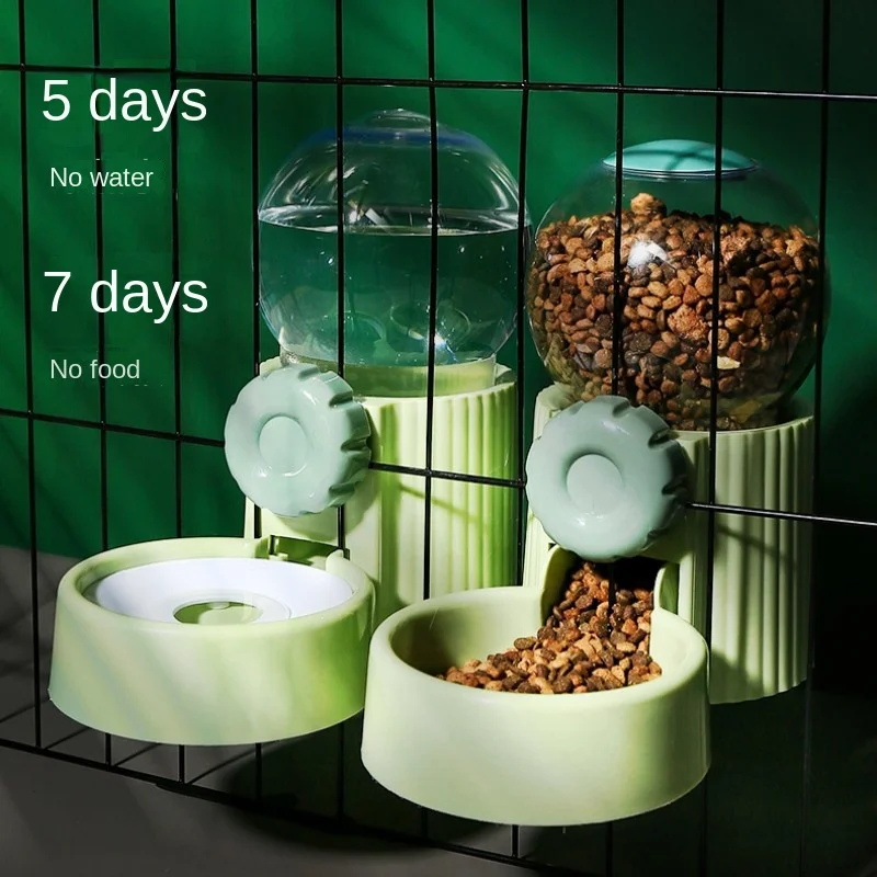 Automatic Pet Bowls Cage Hanging Feeder Dog Water Bottle Container Dispenser Bowl for Puppy Cats Pet Feeding Product Feeding Set - Image 4