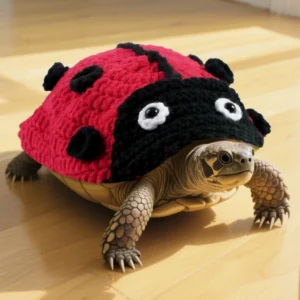 Fashion Cartoon Turtle Sweater Knitted Frog Pet Tortoise Clothes Adjustable Warm Turtle Costume Halloween Party