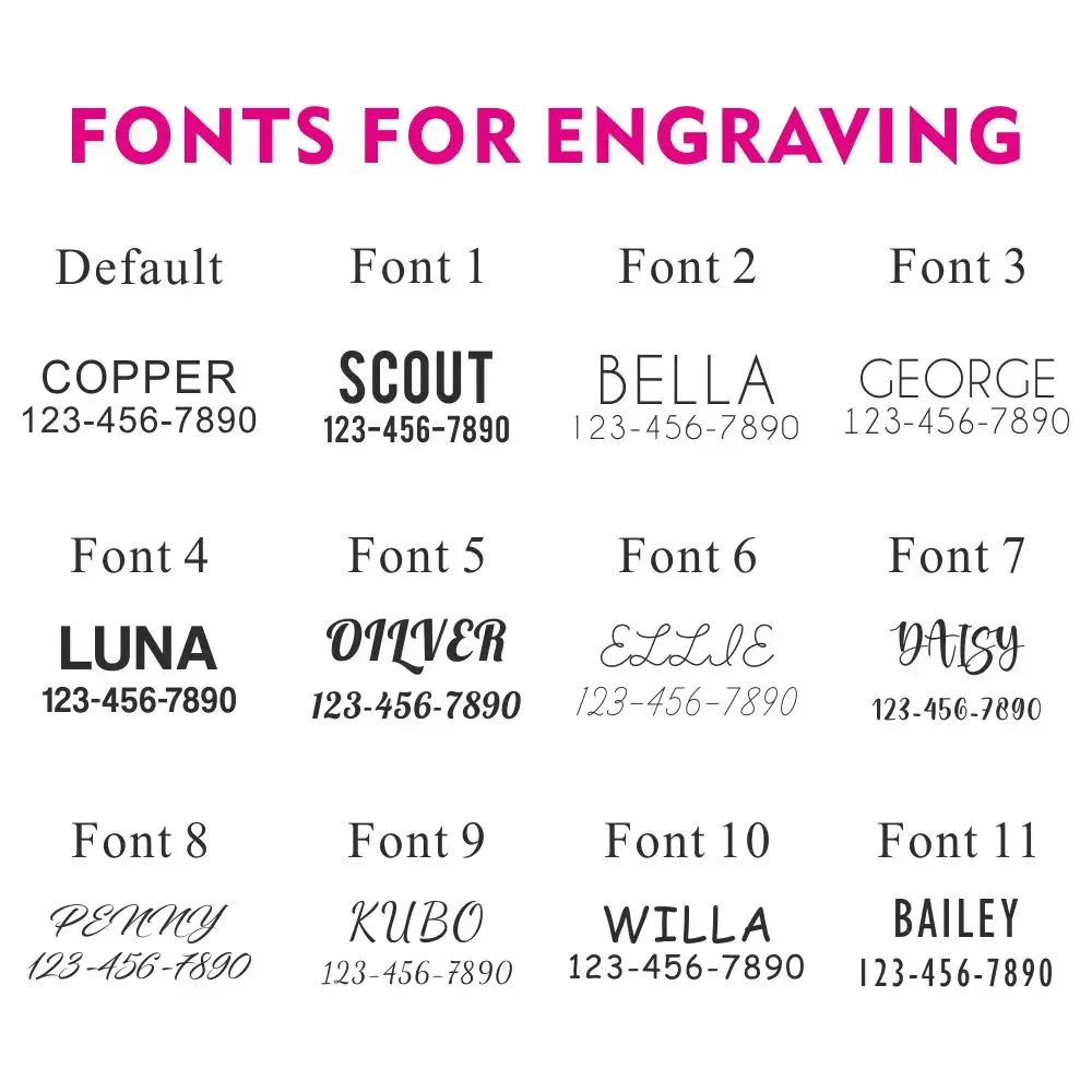 Free Engraving Personalized Dog Collars,Matching Leashes,Customized ID Name Contacts Muilti Design Adjustable Pet Collars - Image 6