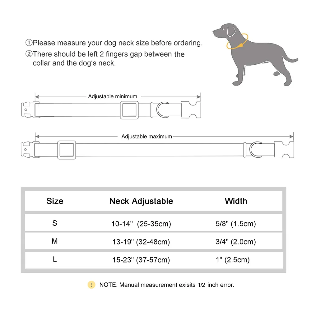 Printed Nylon Personalized Dog Collar Custom Dog Collar Floral Puppy Necklace Engraved Name for Small Medium Large Dogs Bulldog - Image 6