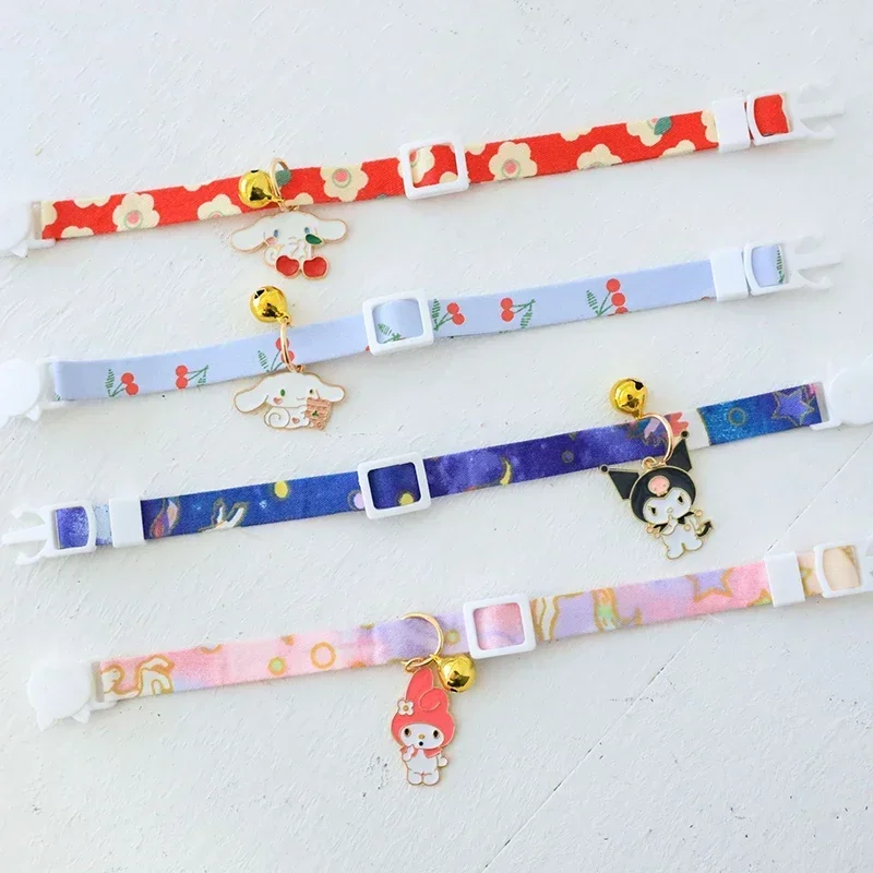 New cartoon pattern cat dog collar pendant bell safety buckle collar girl heart cute accessories cat accessories pet supplies - Image 2
