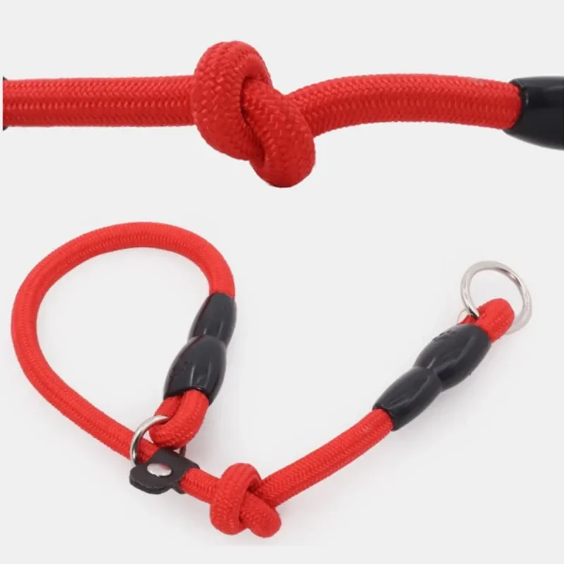 Dog Collar P Chain for Dog Walking Adjustable Dogs Collar P Rope Pet Collars Nylon Dogs Harness Puppy Training Rope Pet Supplies - Image 6