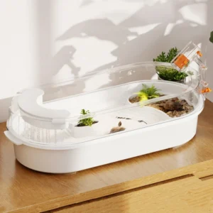 Reptile Terrariums Turtle Breeding Tank Desktop Plastic Ecological Display Box Household Turtle Incubator Breeding Habitats